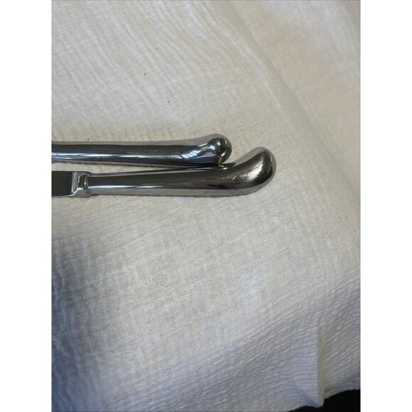 Korean MID-CENTURY-MODERN STYLE 18/8 Stainless Steel Carving Knife And Meat Fork - Picture 6 of 8